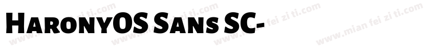 HaronyOS Sans SC字体转换